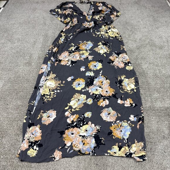 Love Stitch Dress Multicolored Floral Short Sleeve Women’s Size Medium/Large - Picture 10 of 11